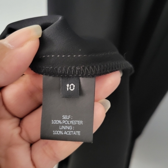 Yigal Azrouel Black Shell Embroidery Crepe Giorgio Dress NWT - Picture 12 of 12